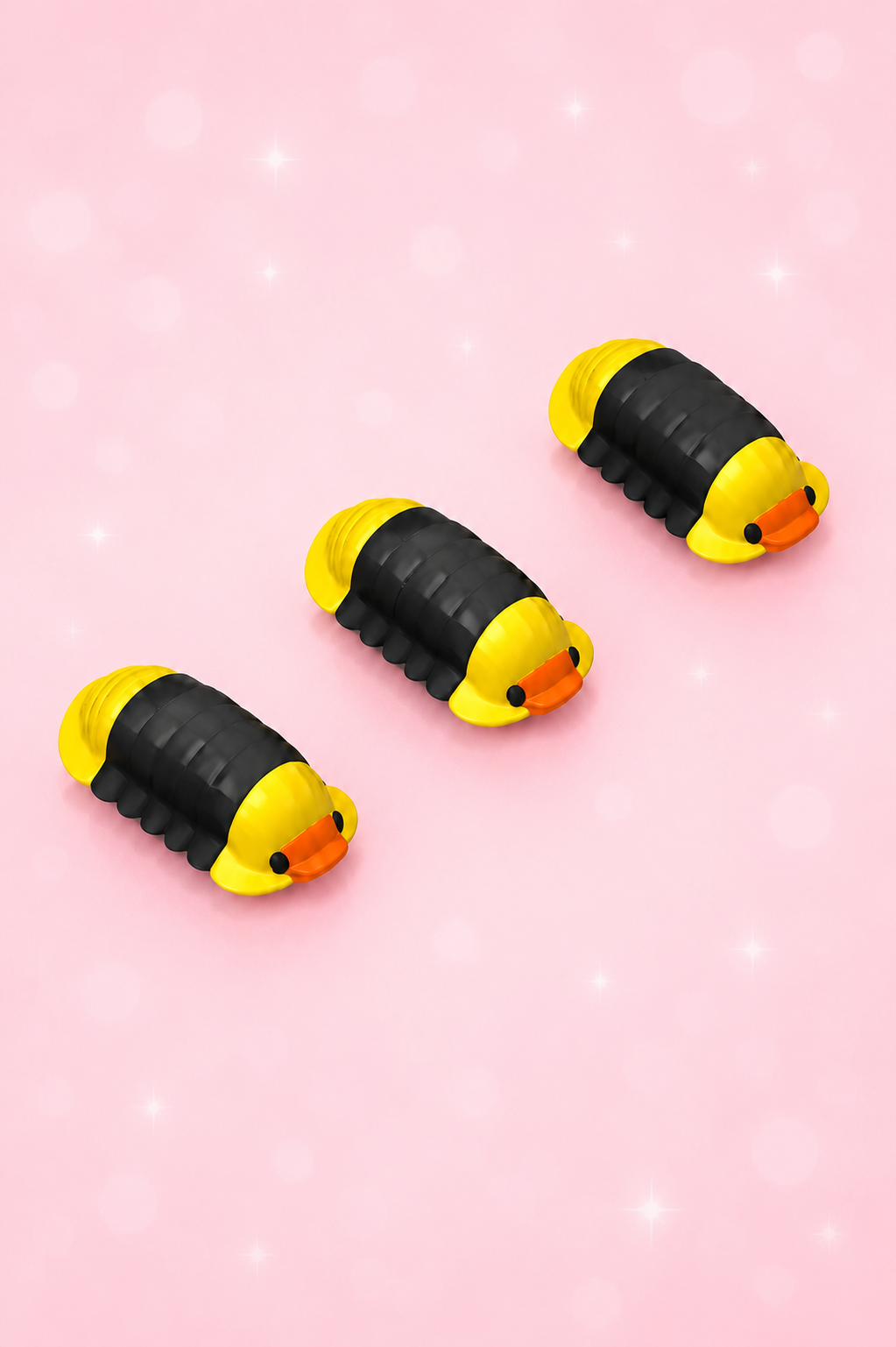 Cute 3D Printed Rubber Ducky Isopods – Set of 3
