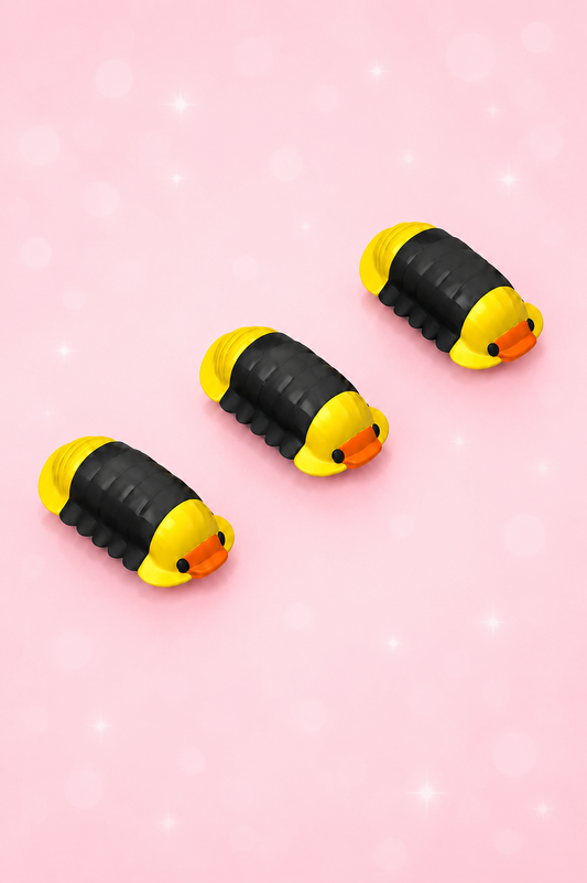 Cute 3D Printed Rubber Ducky Isopods – Set of 3